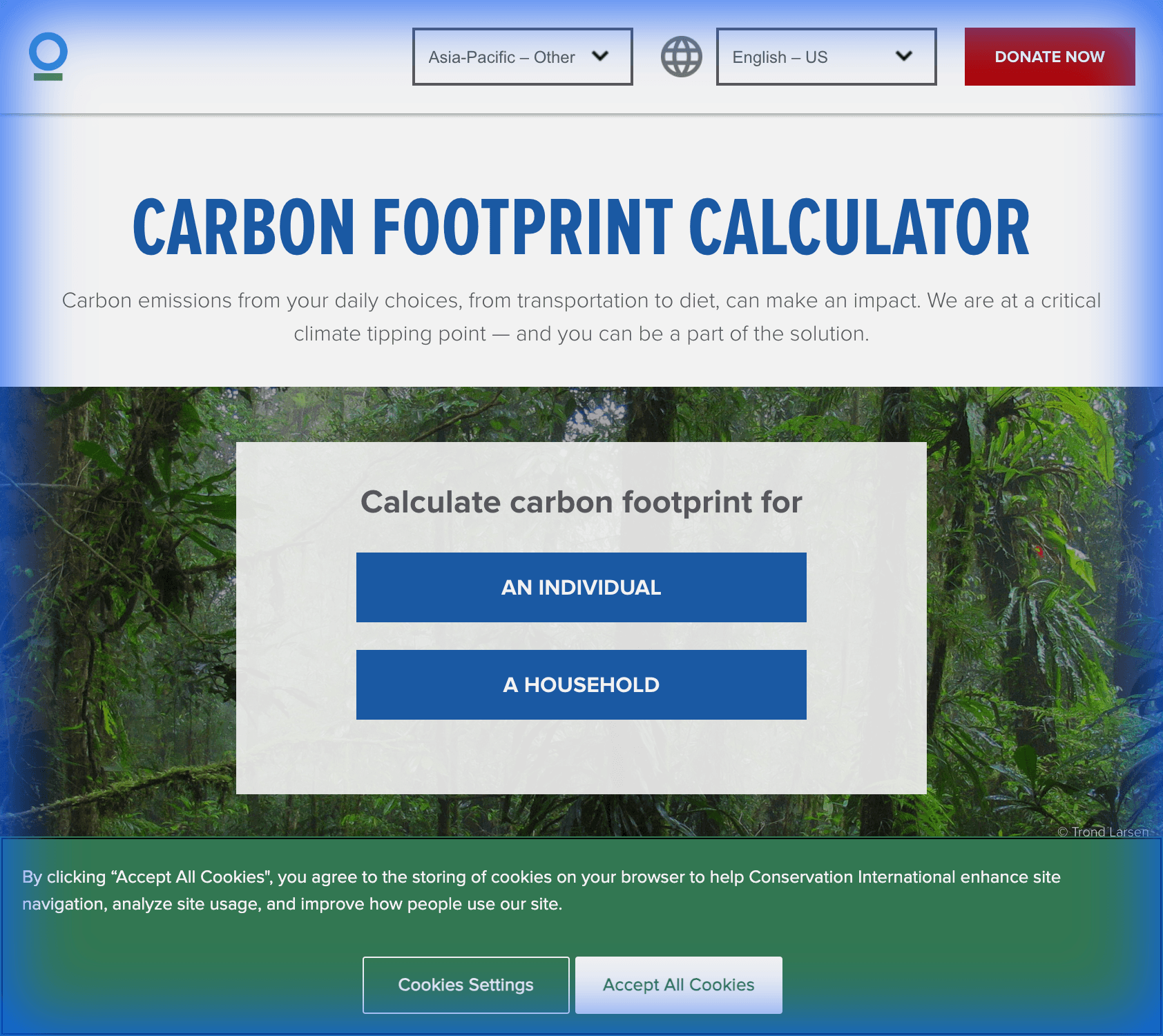 Conservation International Carbon Calculator