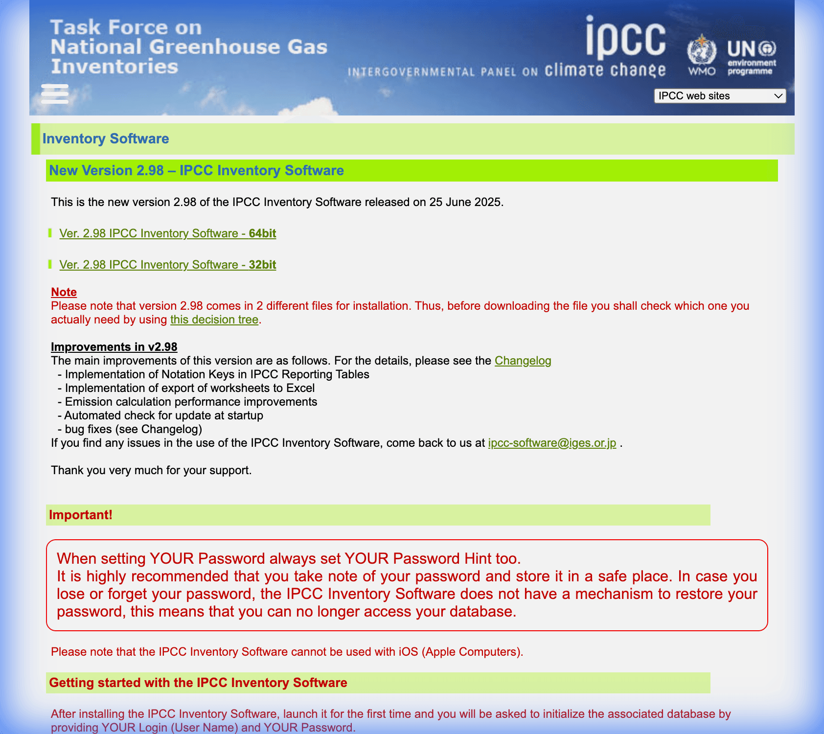 IPCC Inventory Software