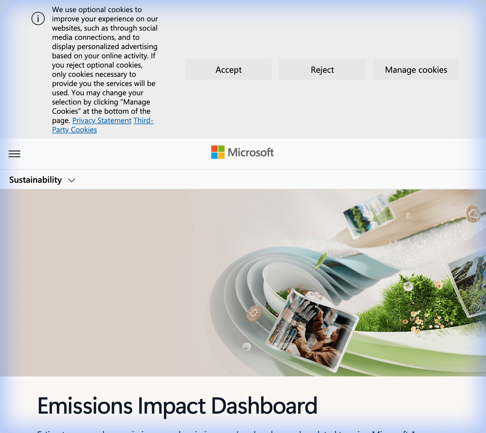 Microsoft Sustainability Calculator