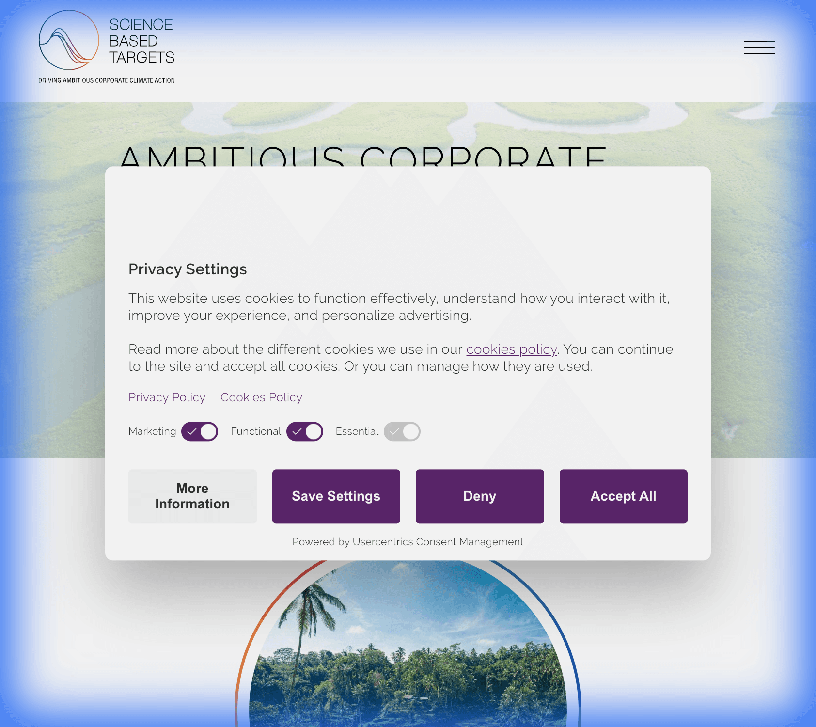 SBTi Target Setting Tool
